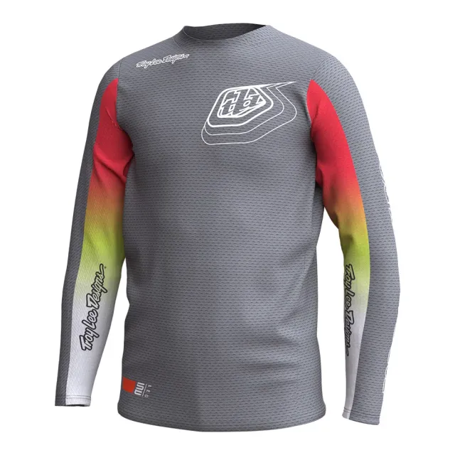 Troy Lee Designs GP Pro Richter maglia cross bimbo argento fuoco