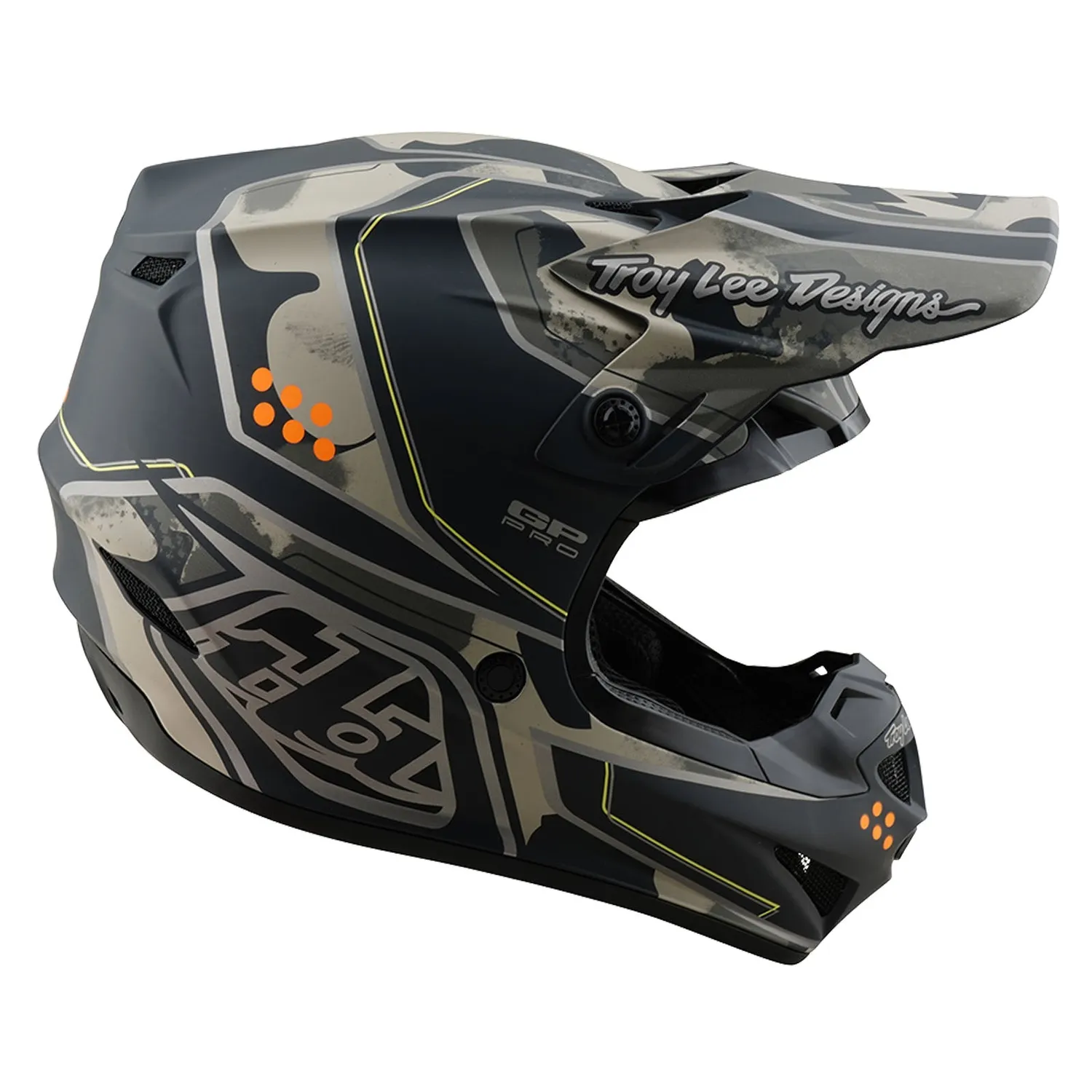 Troy Lee Designs GP Pro MIPS casco moto Nero Caper