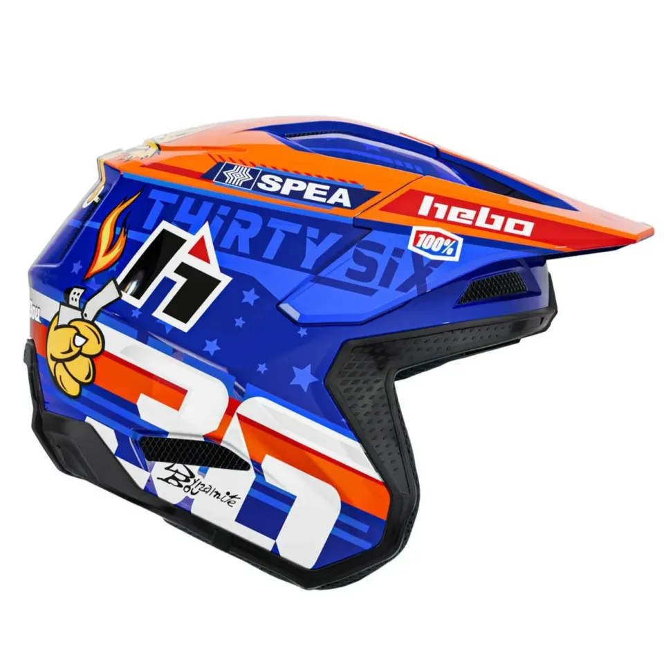 Hebo Zone Pro HC1072N casco trial vetroresina ECE 22-06