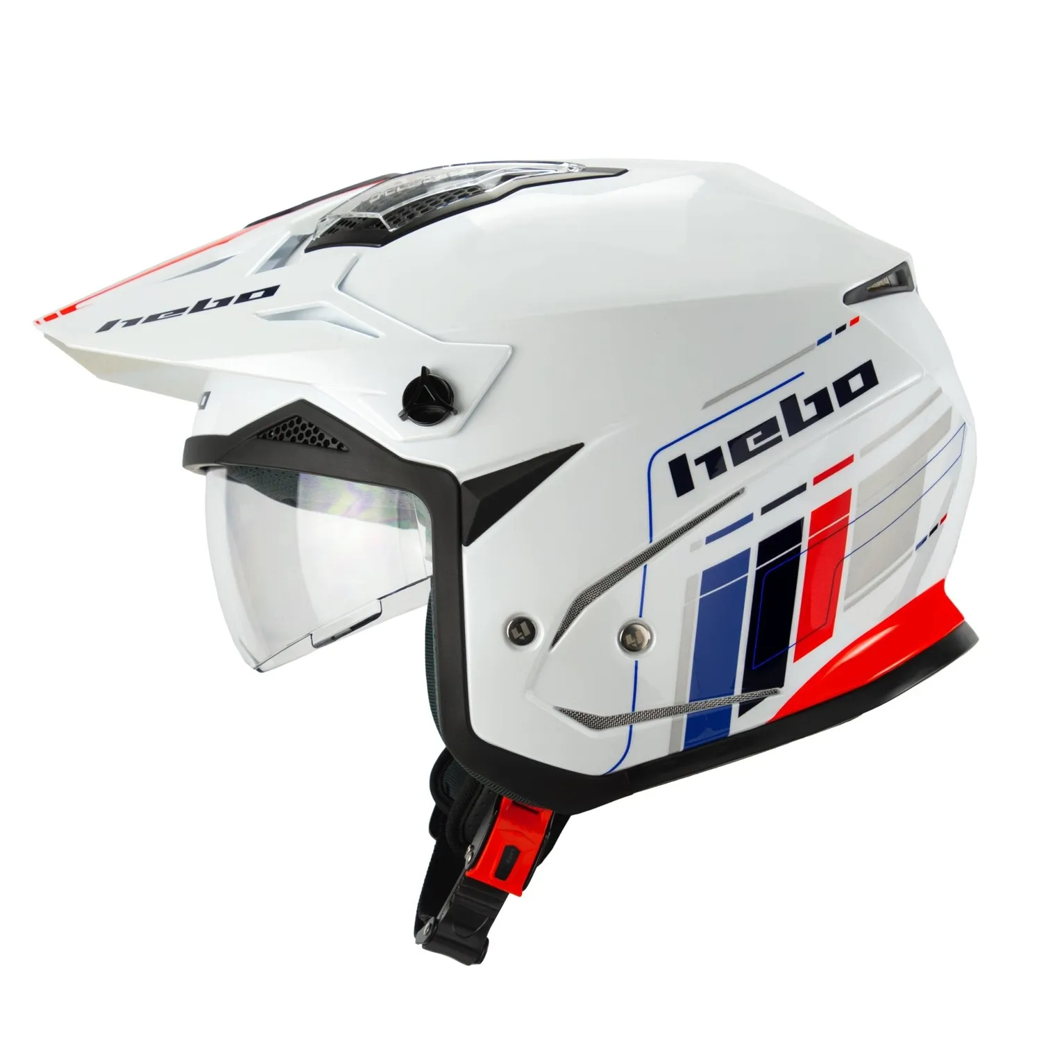 Hebo Zone 5 casco trial bianco ECE 22-06