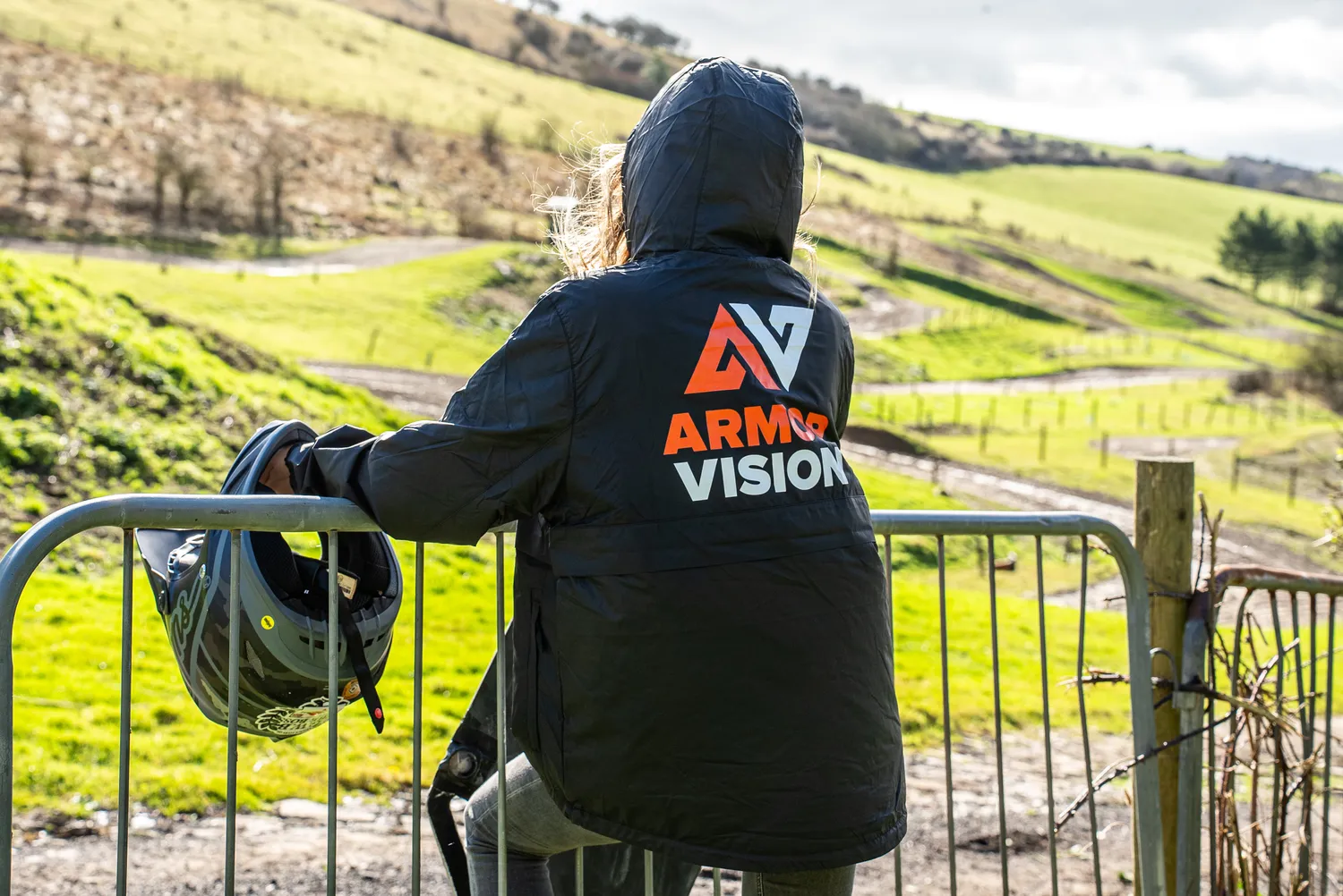 Armor Vision Rain Jacket giacca antipioggia nera impermeabile