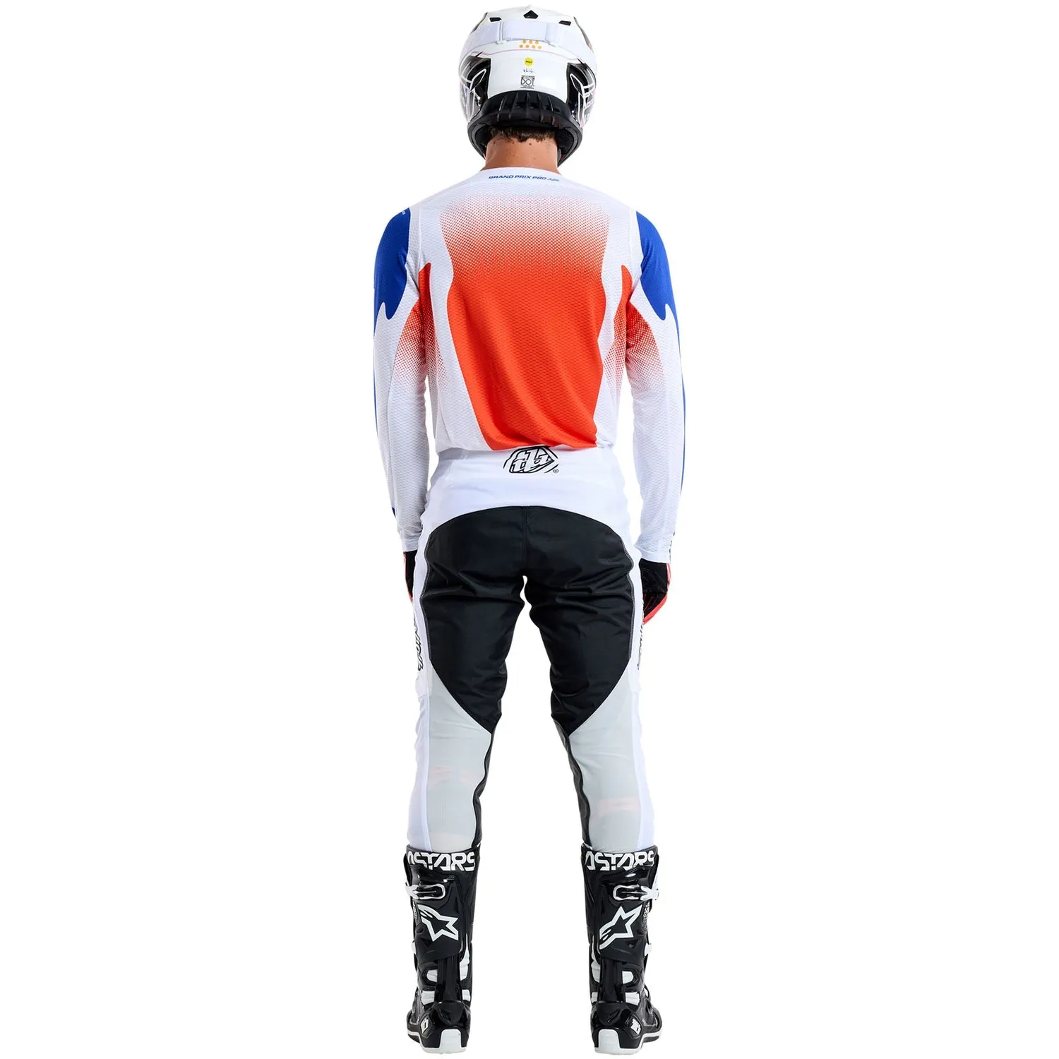 Troy Lee Designs GP Pro Air Ripple maglia moto blu arancione traspirante