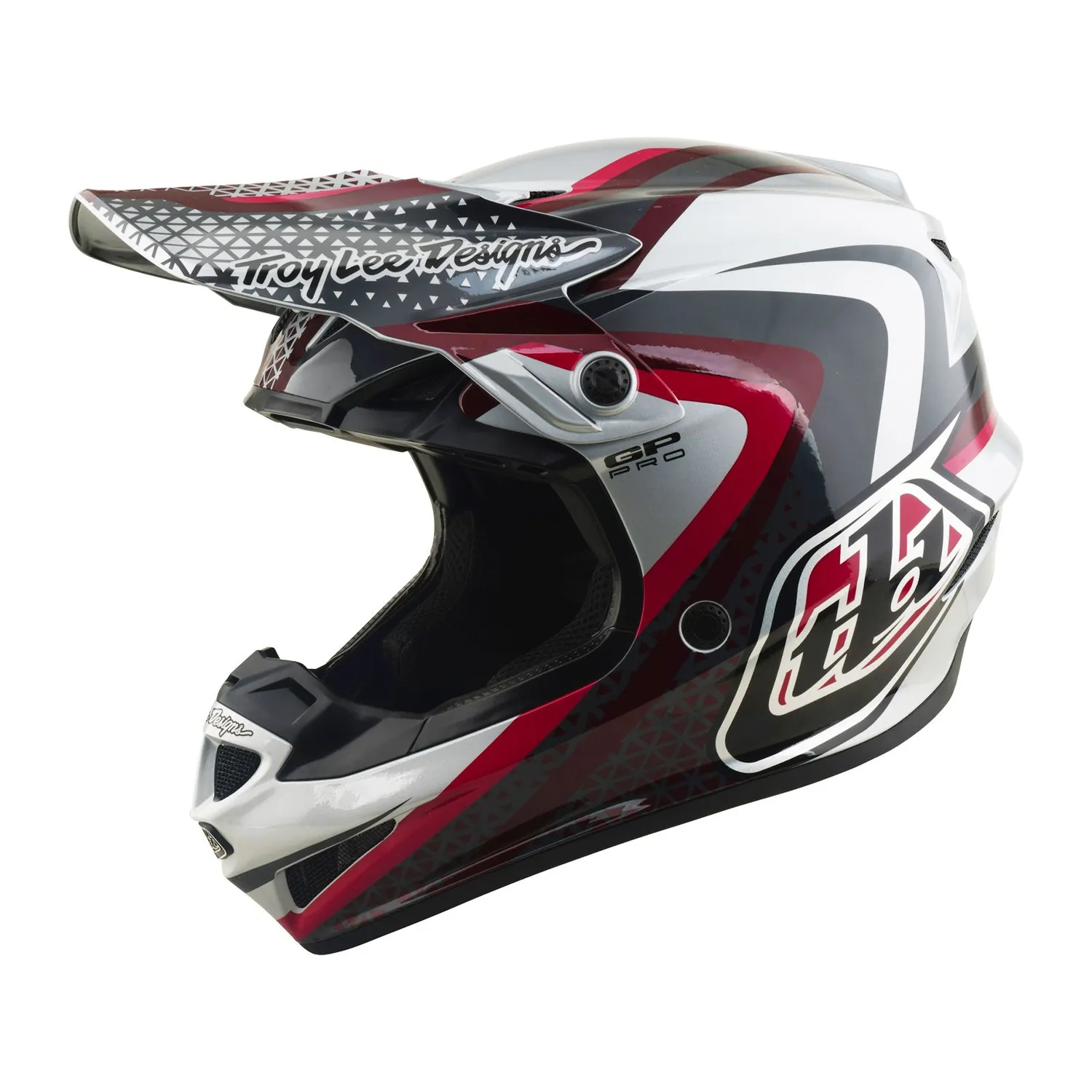 Troy Lee Designs GP Pro Slides Casco Motocross Grigio MIPS