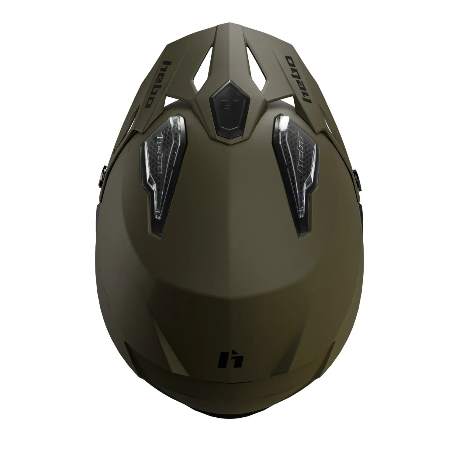 Hebo Zone 5 Duo casco trial verde visiera sole 1220 g