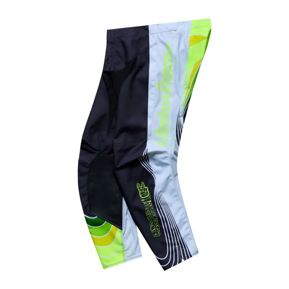 Troy Lee Designs GP Pro Stagger pantaloni cross grigio giallo