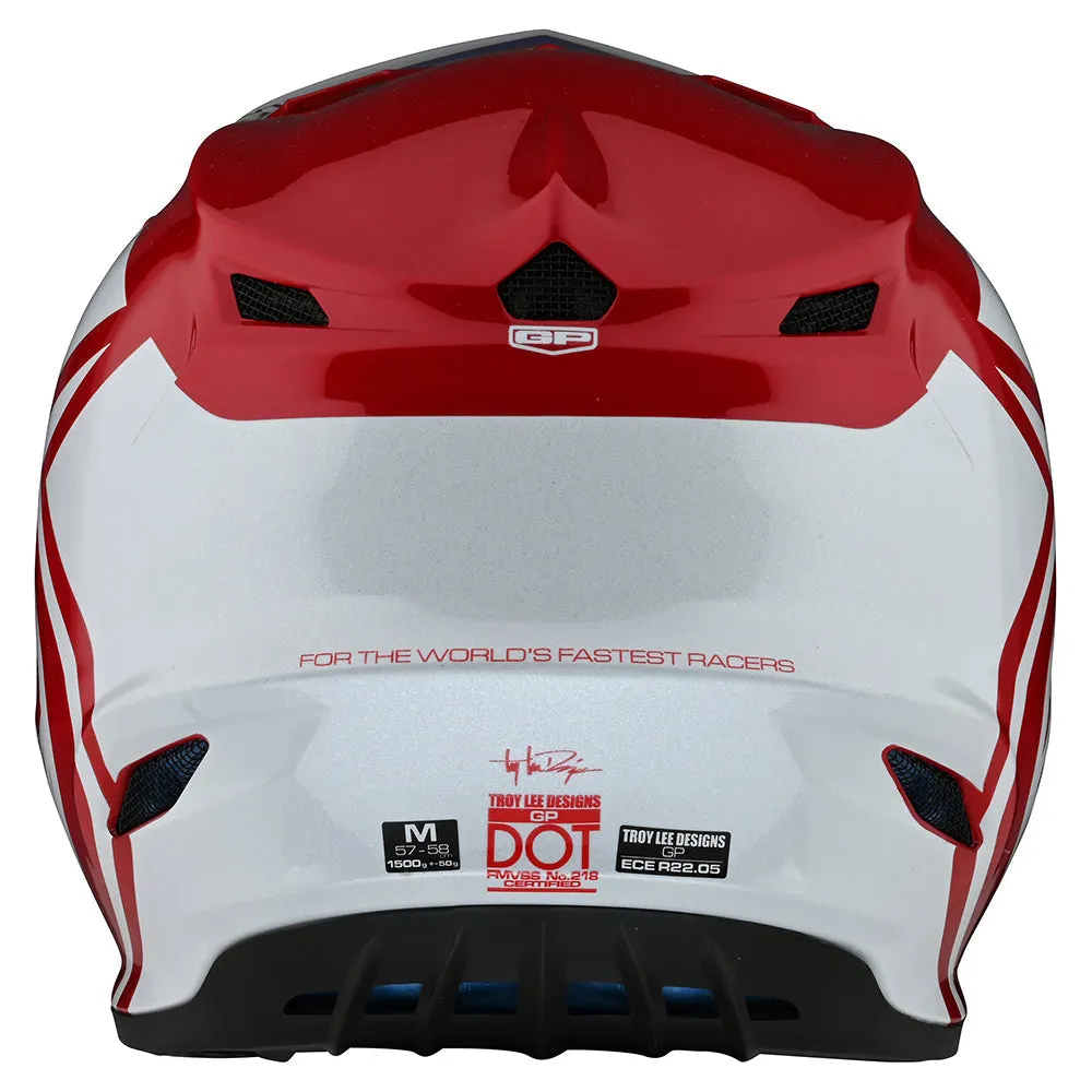 Troy Lee Designs GP Overload casco cross rosso bianco