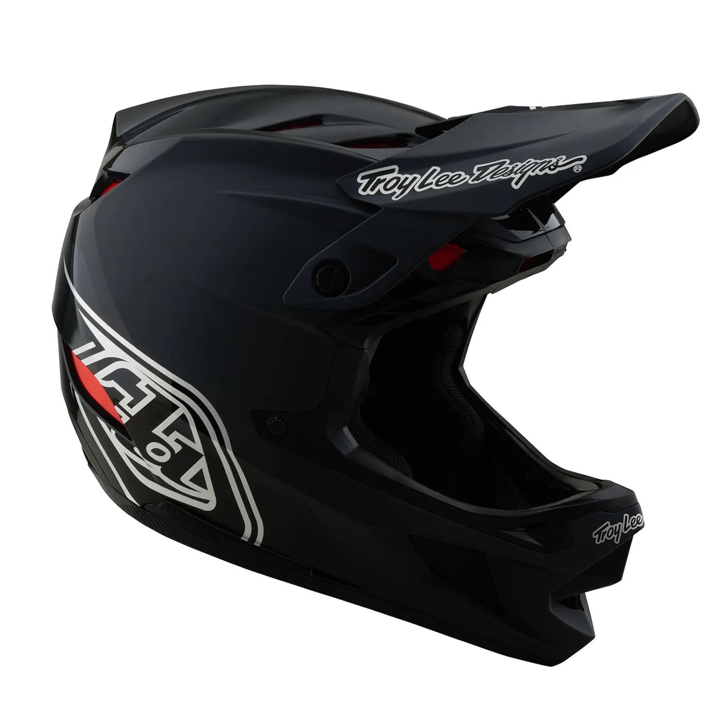 Troy Lee Designs D4 Shadow Black casco integrale nero MIPS