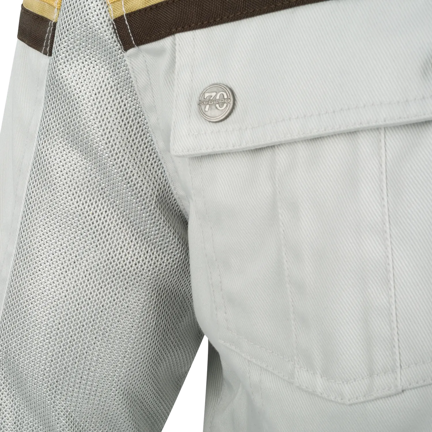 Segura Mojo giacca moto tessuto grigio marrone