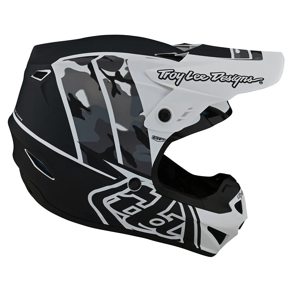 Troy Lee Designs GP Nova Camo Casco Moto Bambino Bianco