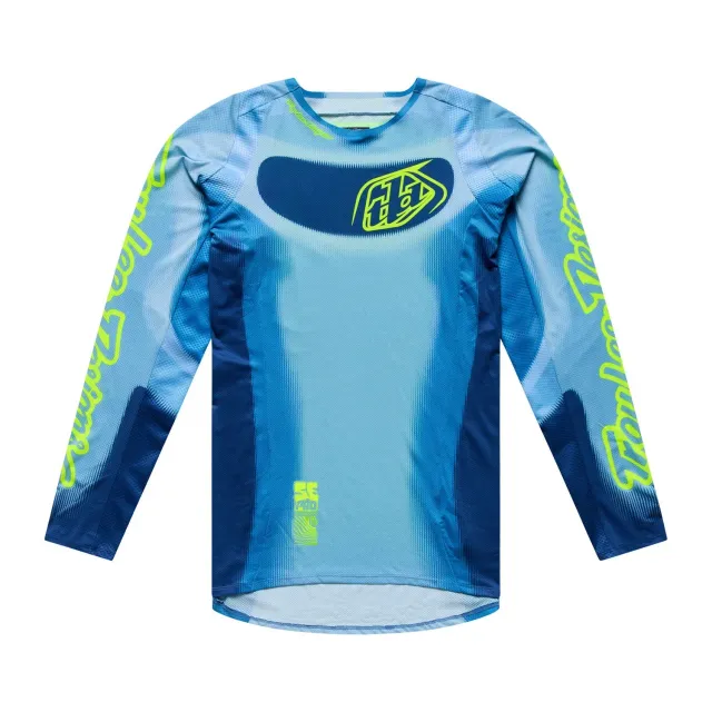 Troy Lee Designs SE Pro Illusion Maglia Slate Flo Yellow