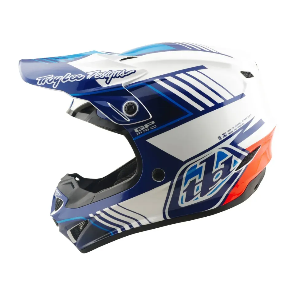 Troy Lee Designs GP Pro Segment casco moto Blu MIPS