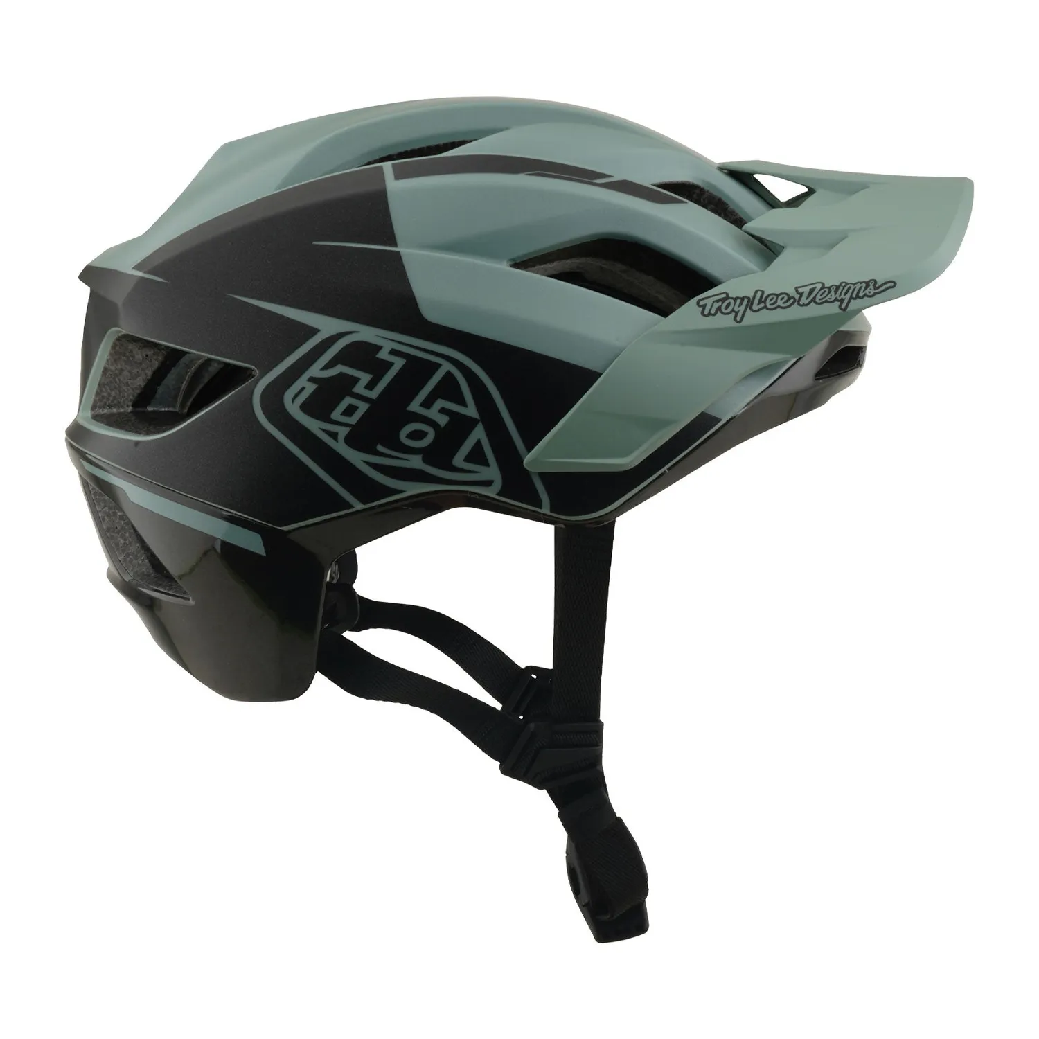 Troy Lee Designs Flowline SE Hydro casco sage charcoal MIPS