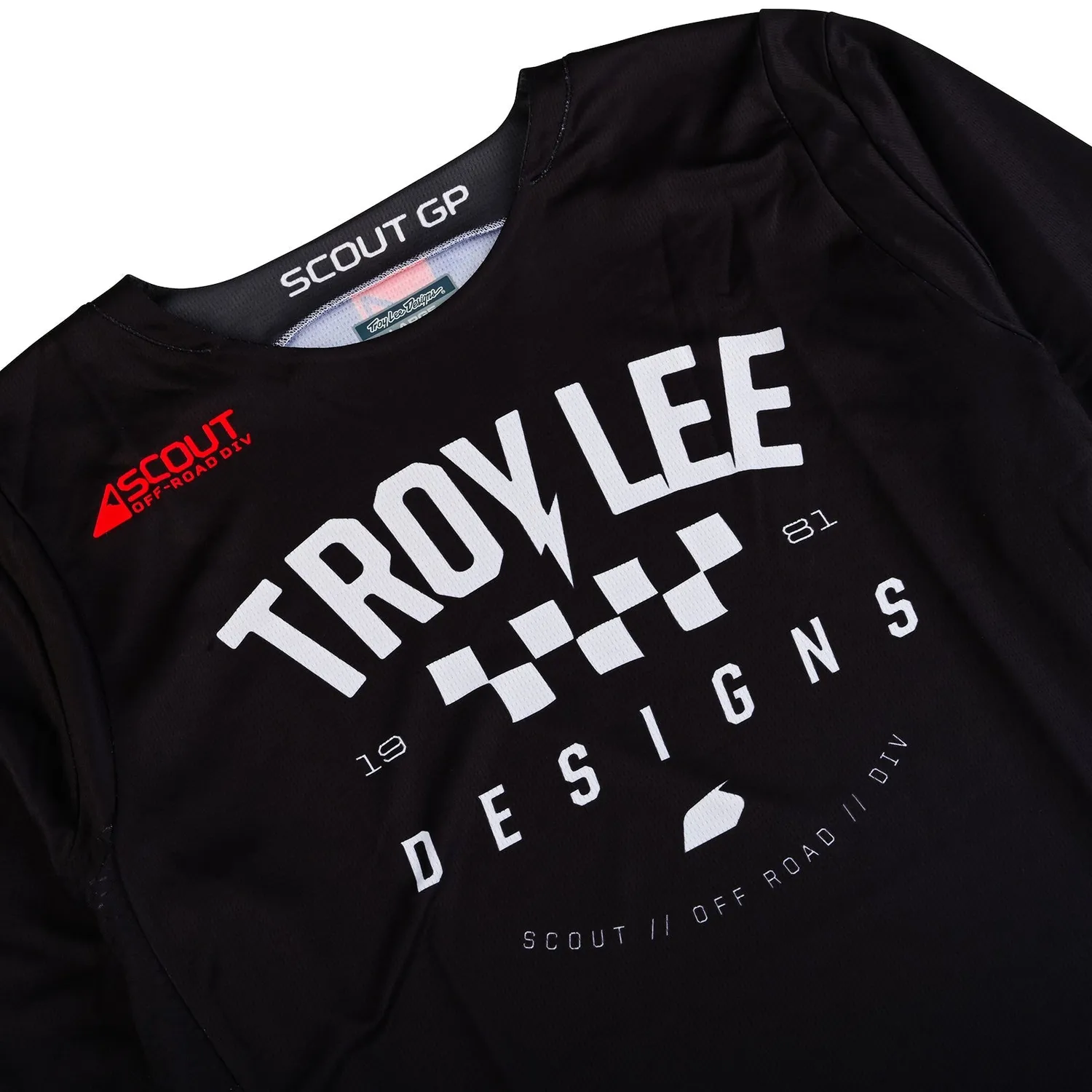 Troy Lee Designs Scout GP Ripper maglia moto nera traspirante