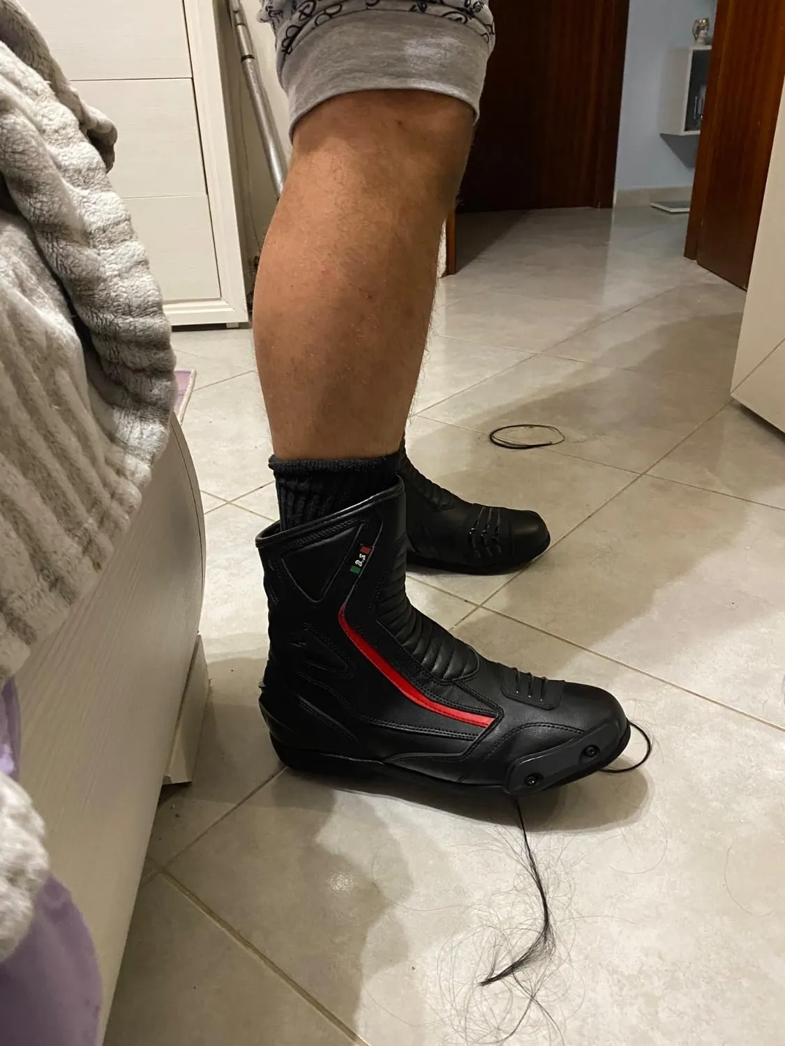 Bi Esse Stivali Moto Pelle Impermeabili 44 EU Neri