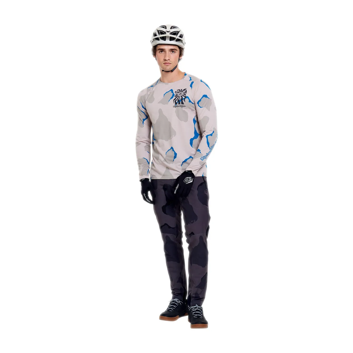 Troy Lee Designs Skyline Pro maglia mtb beige maniche lunghe