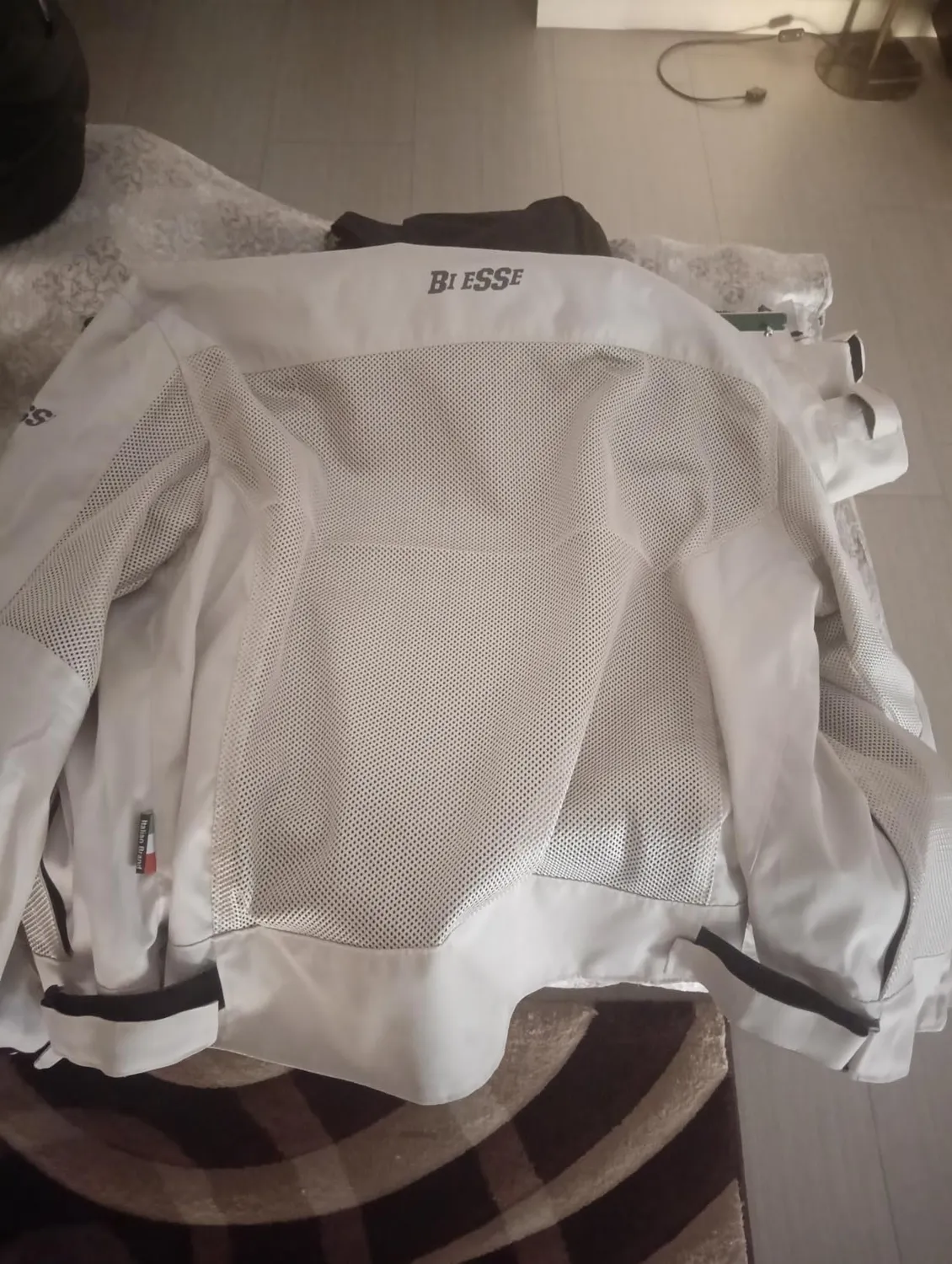 Bi Esse Giacca Moto Estiva Traforata XS Grigio