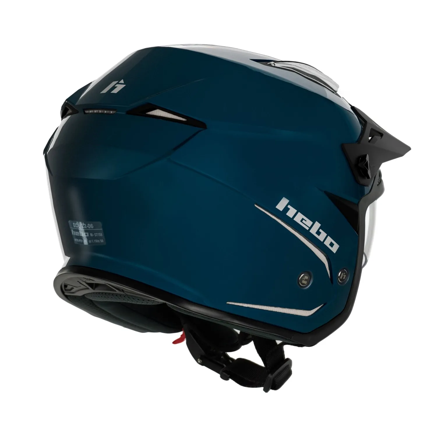 Hebo Zone 5 Duo casco trial blu omologato ECE 22-06