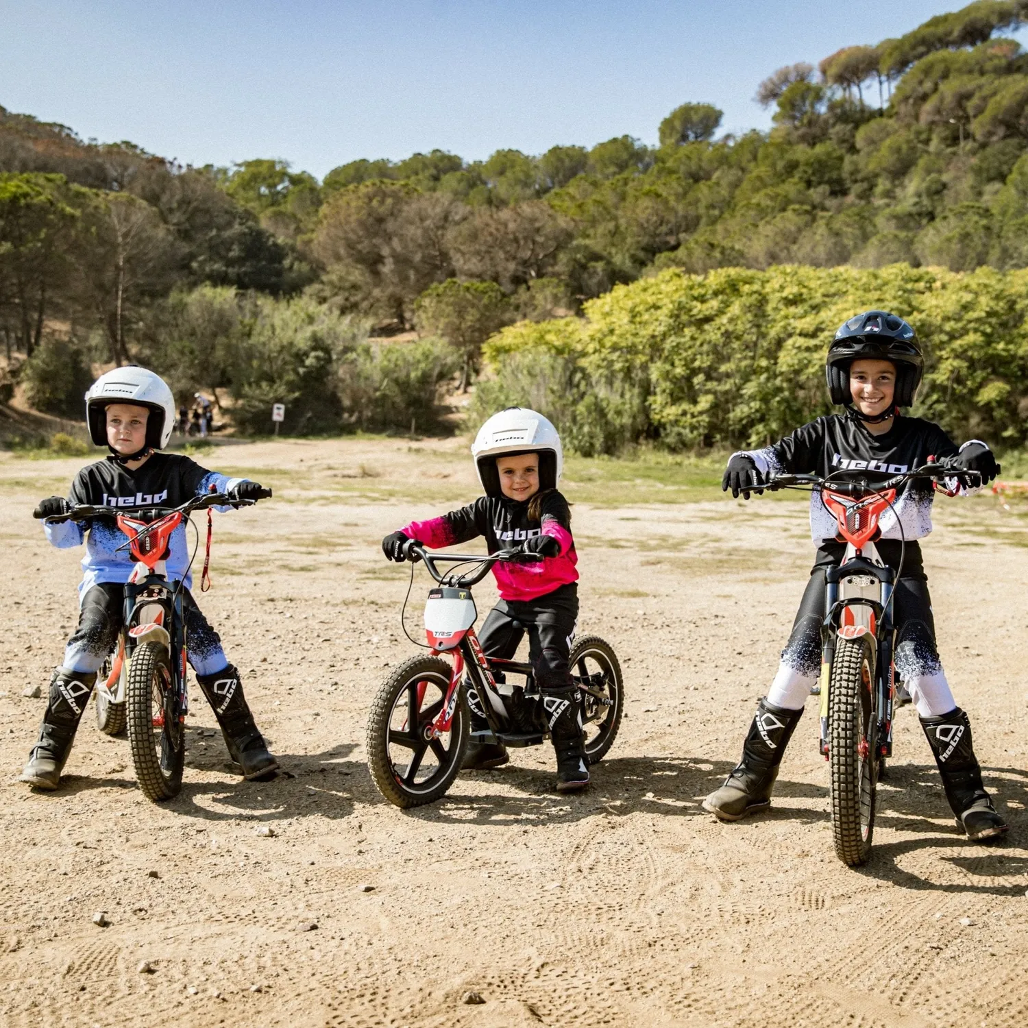Hebo Pro V Dripped Junior pantaloni moto bianchi CE