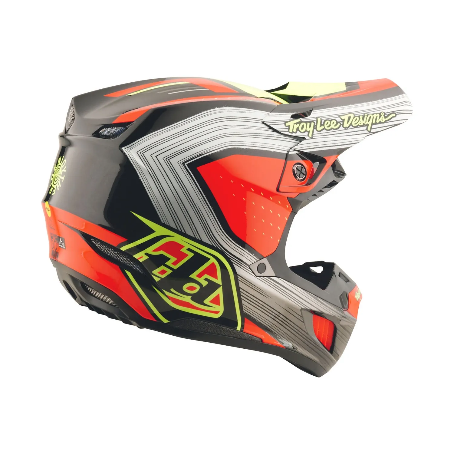 Troy Lee Designs SE5 Composite Stripes casco integrale nero
