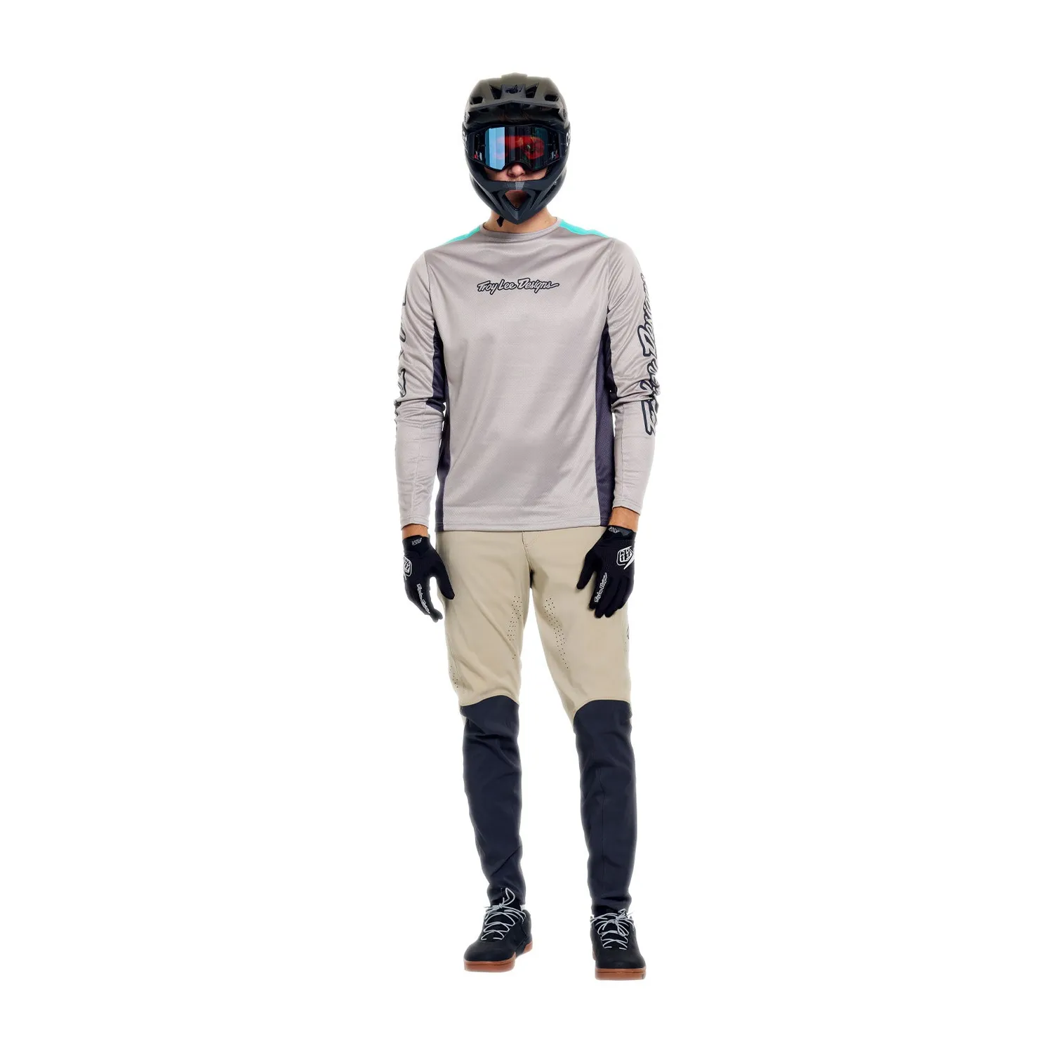 Troy Lee Designs Stage maglia mtb stone manica lunga mesh