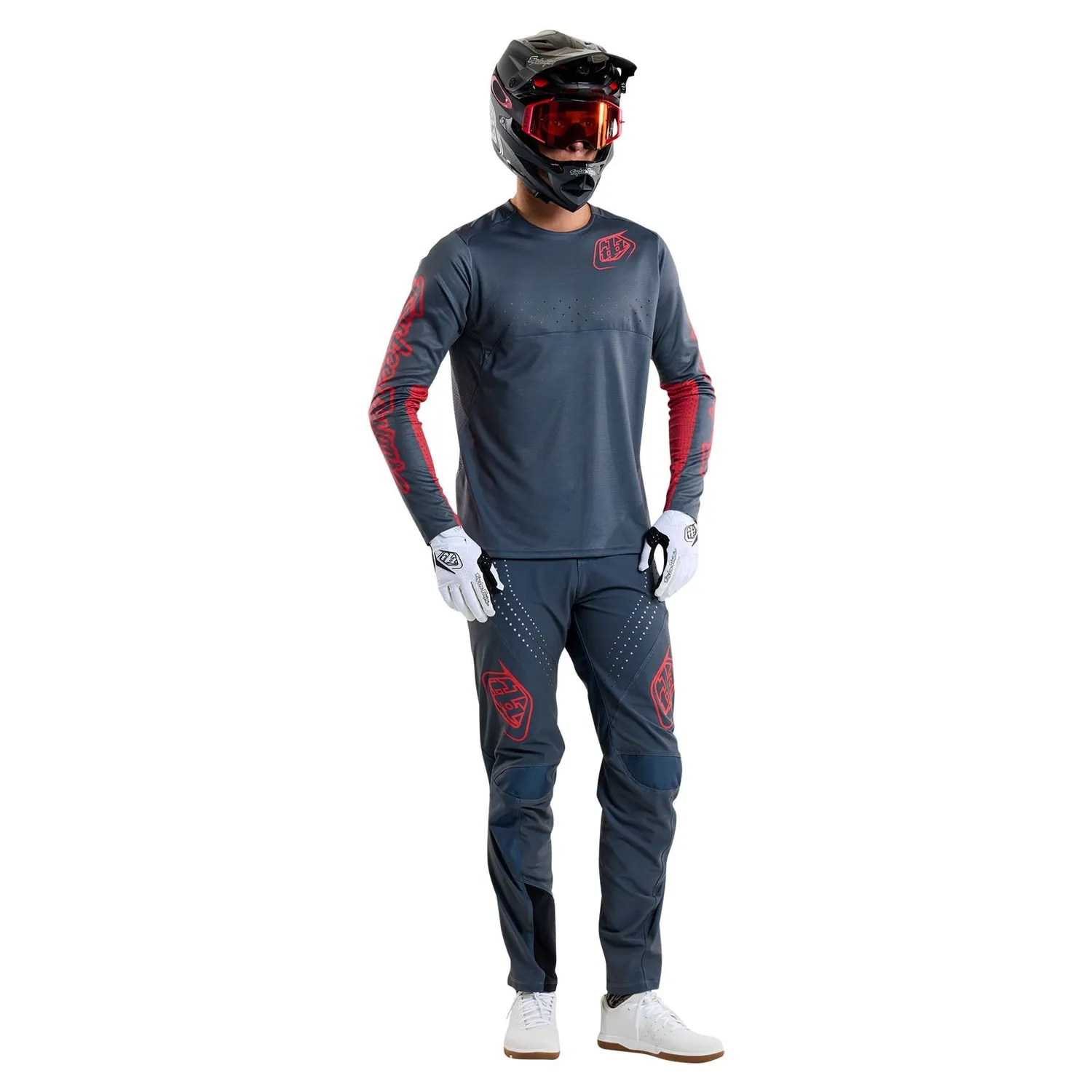Troy Lee Designs Sprint maglia MTB steel blue traspirante