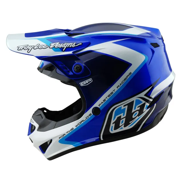 Troy Lee Designs GP Shutter casco moto blu leggero