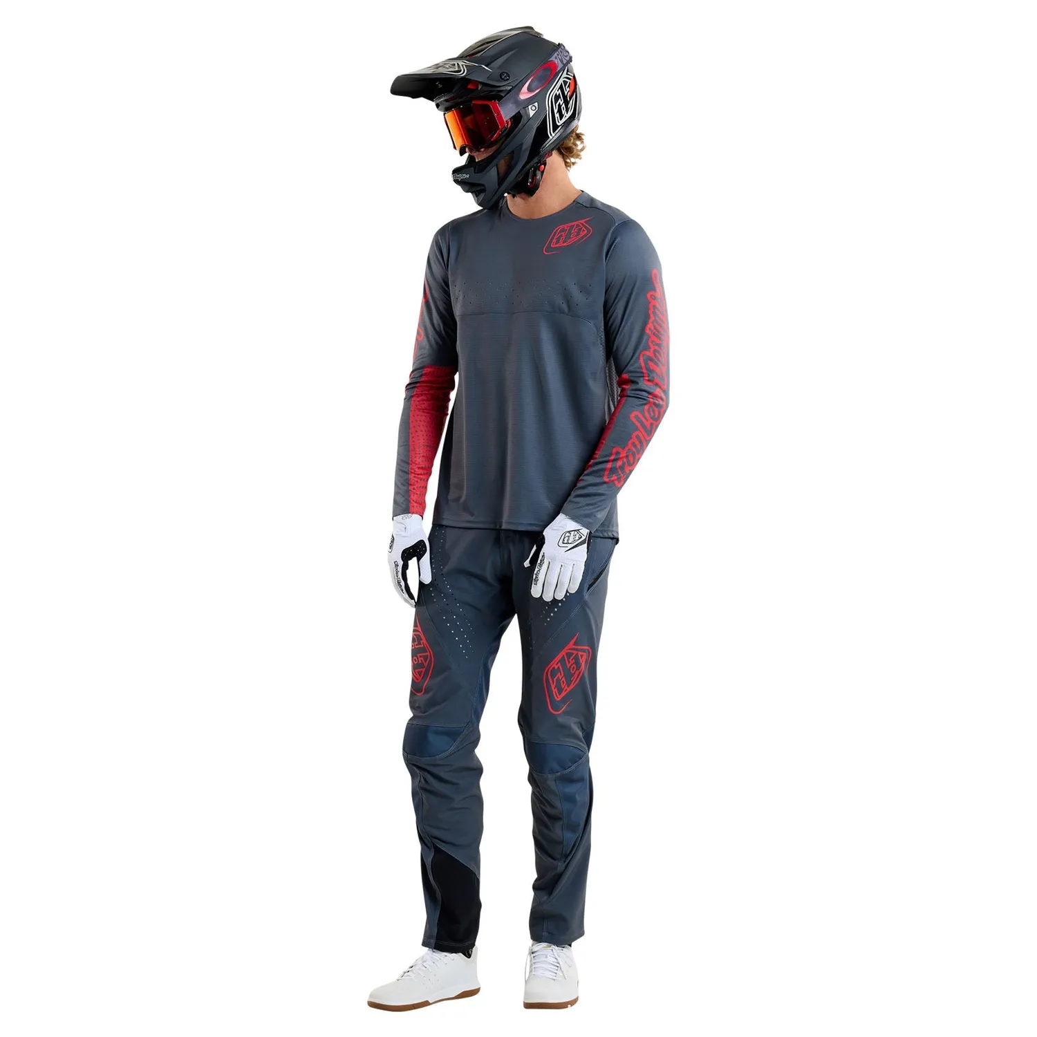 Troy Lee Designs Sprint maglia MTB steel blue traspirante