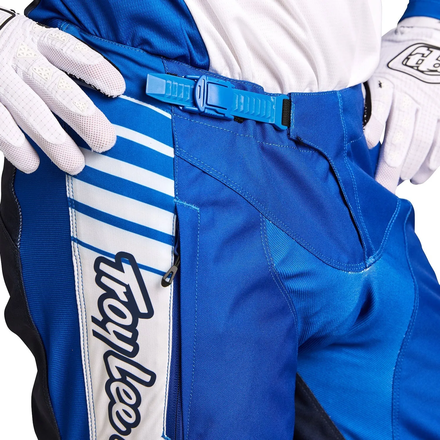 Troy Lee Designs GP Pro Blends pantalone moto bianco blu