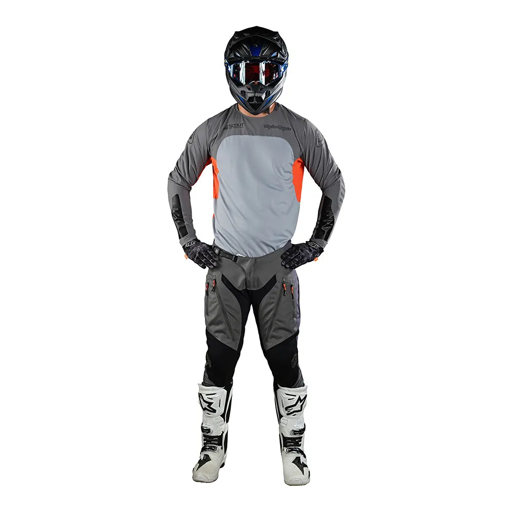 Troy Lee Designs Scout SE pantaloni moto grigio nero