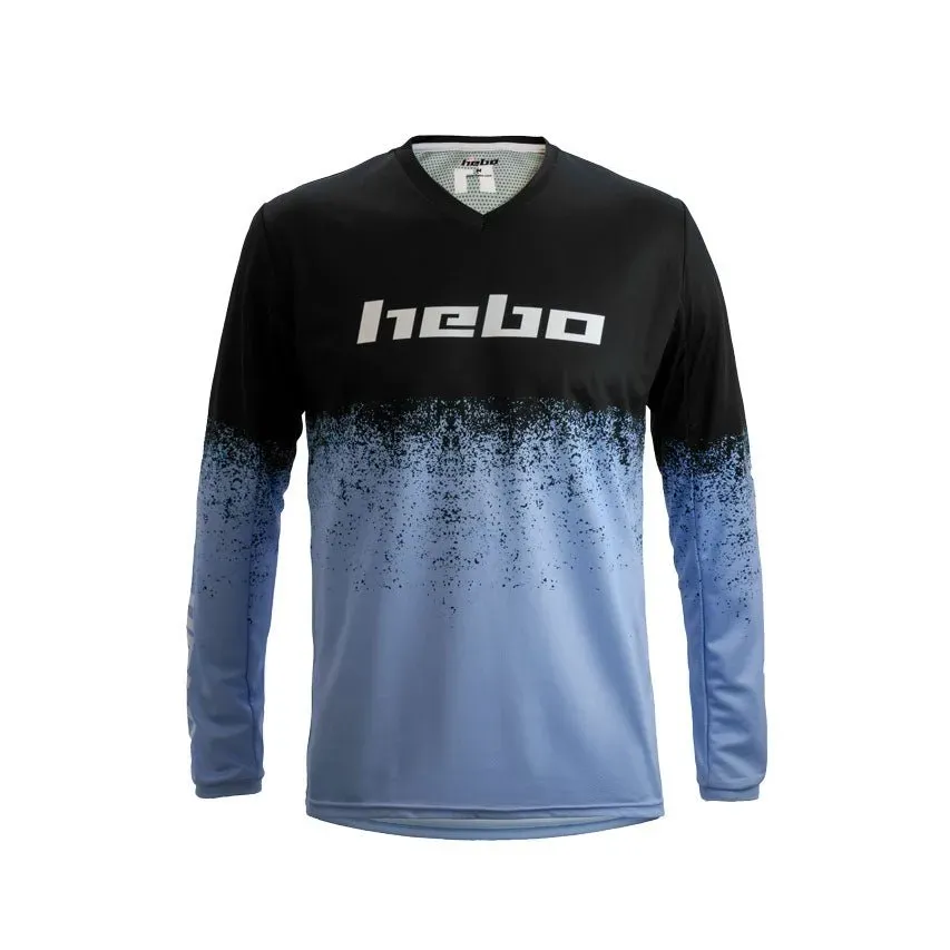 Hebo Pro Trial V Dripped maglia moto M blu protezione UV