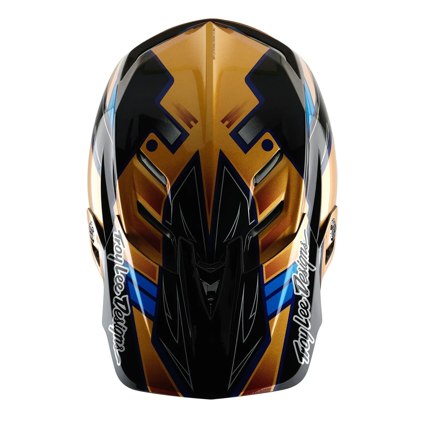 Troy Lee Designs D4 Composite MIPS casco bici nero oro