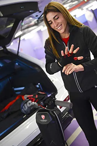 Ducati guanti monopattino gel mezze dita neri taglia L
