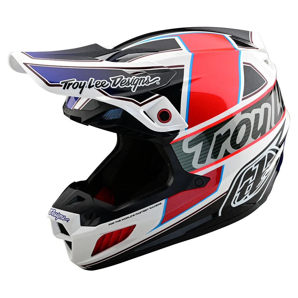 Troy Lee Designs SE5 Composite Team White Black casco cross MIPS