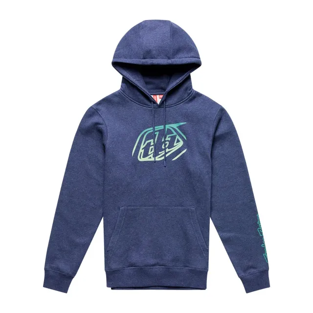 Troy Lee Designs Badge felpa con cappuccio Navy Heather pullover