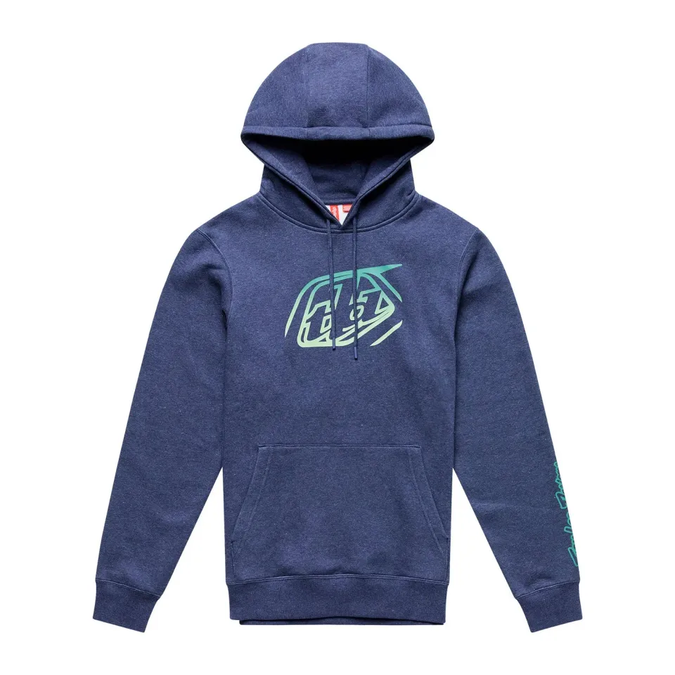Troy Lee Designs Badge felpa con cappuccio Navy Heather pullover