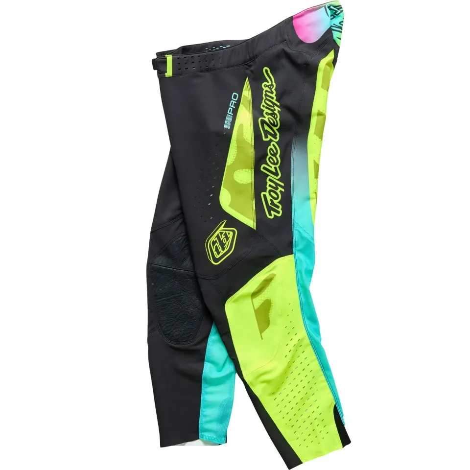 Troy Lee Designs SE Pro Myth pantaloni moto nero giallo