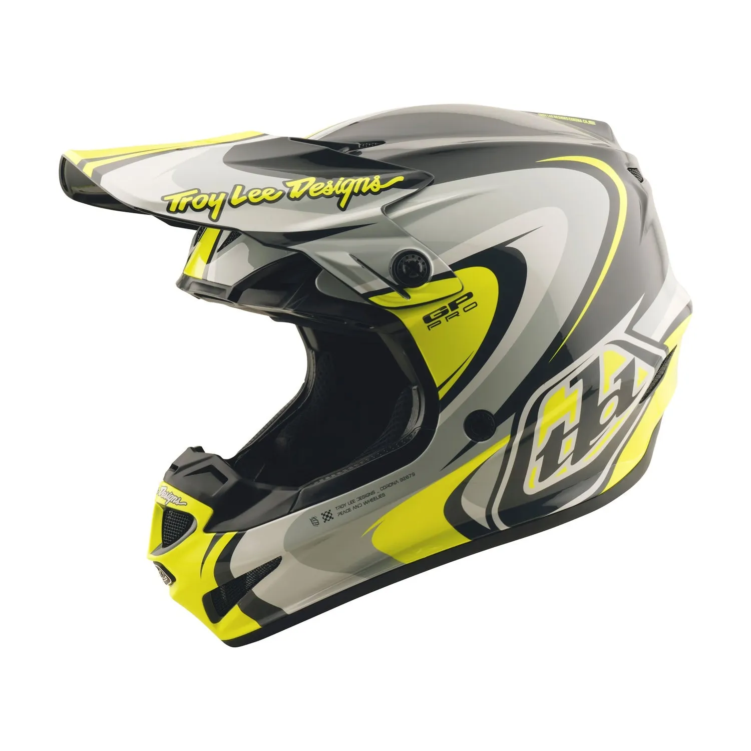 Troy Lee Designs GP Pro Crossover casco cross MIPS giallo