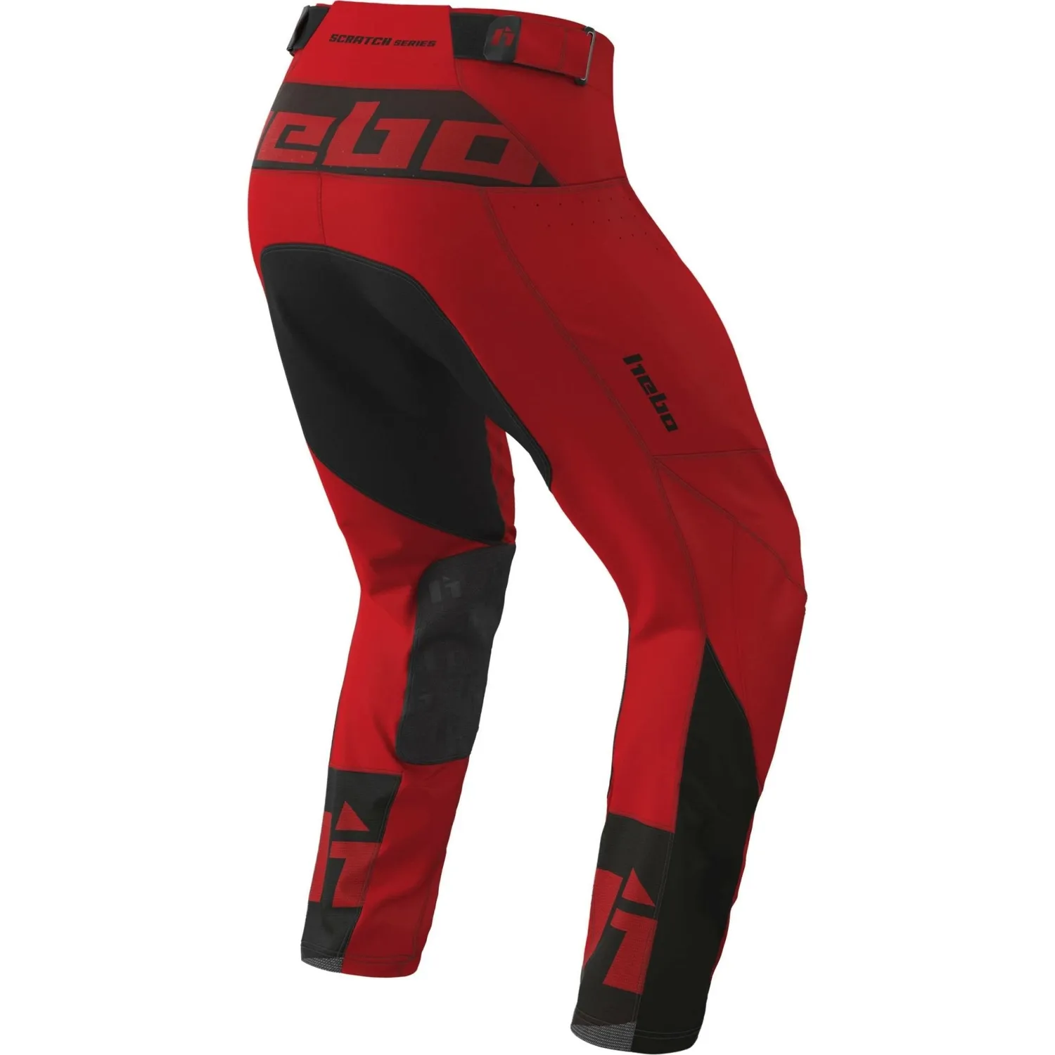 Hebo Scratch Xtrem pantaloni enduro rossi rinforzati