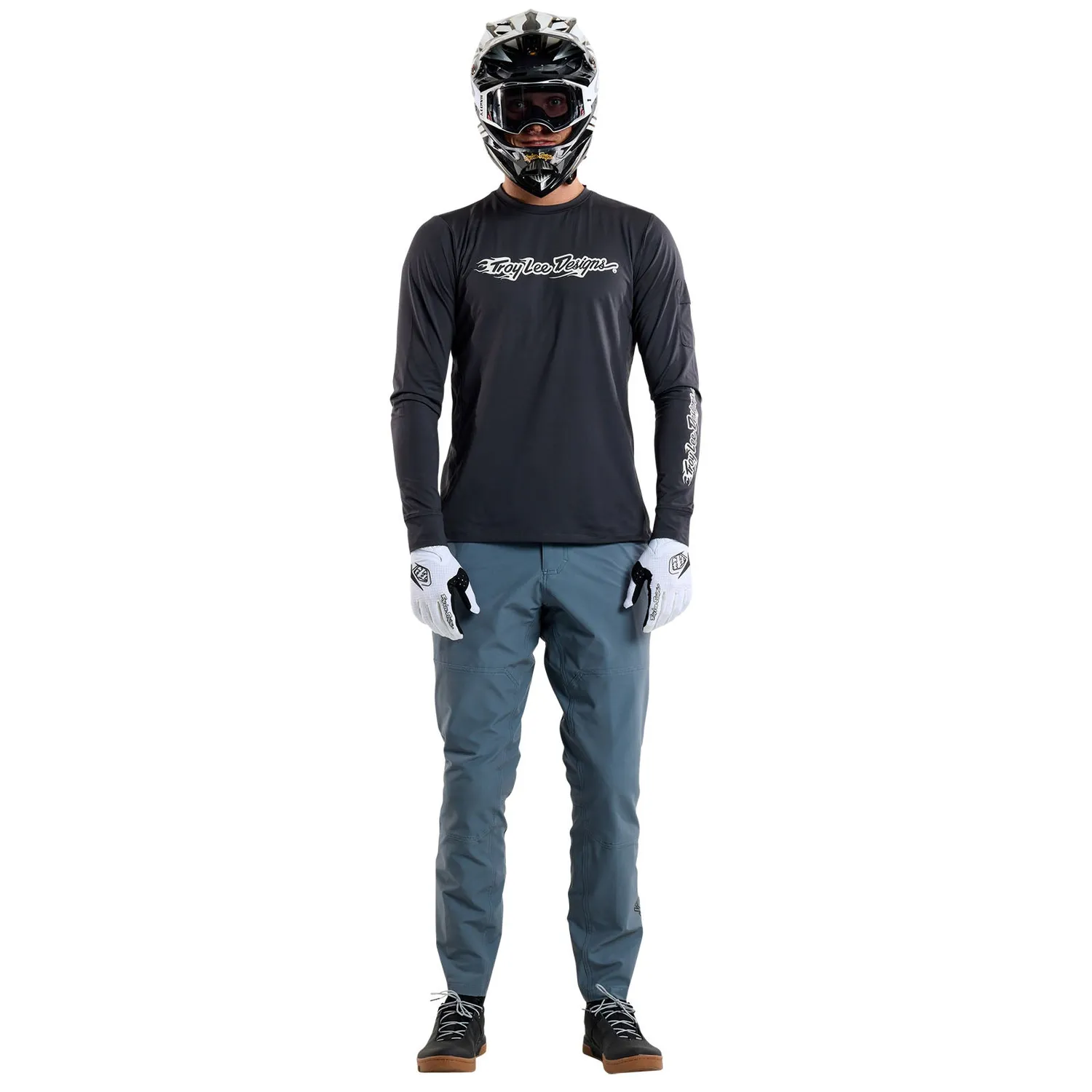 Troy Lee Designs Ruckus Long Sleeve Ride Tee maglia Carbon