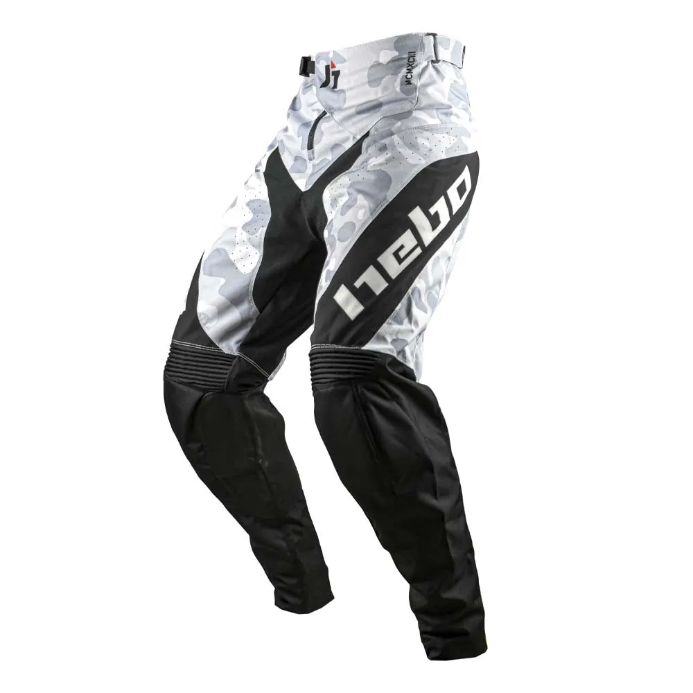 Hebo Stratos Camo pantaloni moto M bianchi tecnici