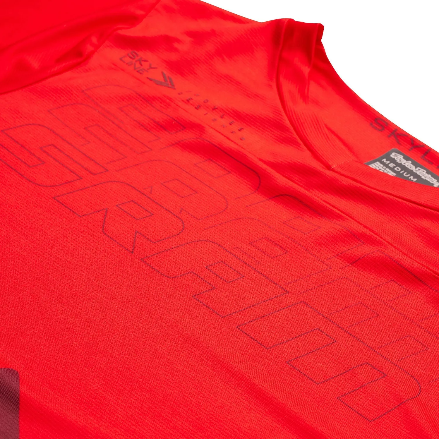 Troy Lee Designs Skyline LS SRAM Eagle One maglia mtb Fiery Red leggera
