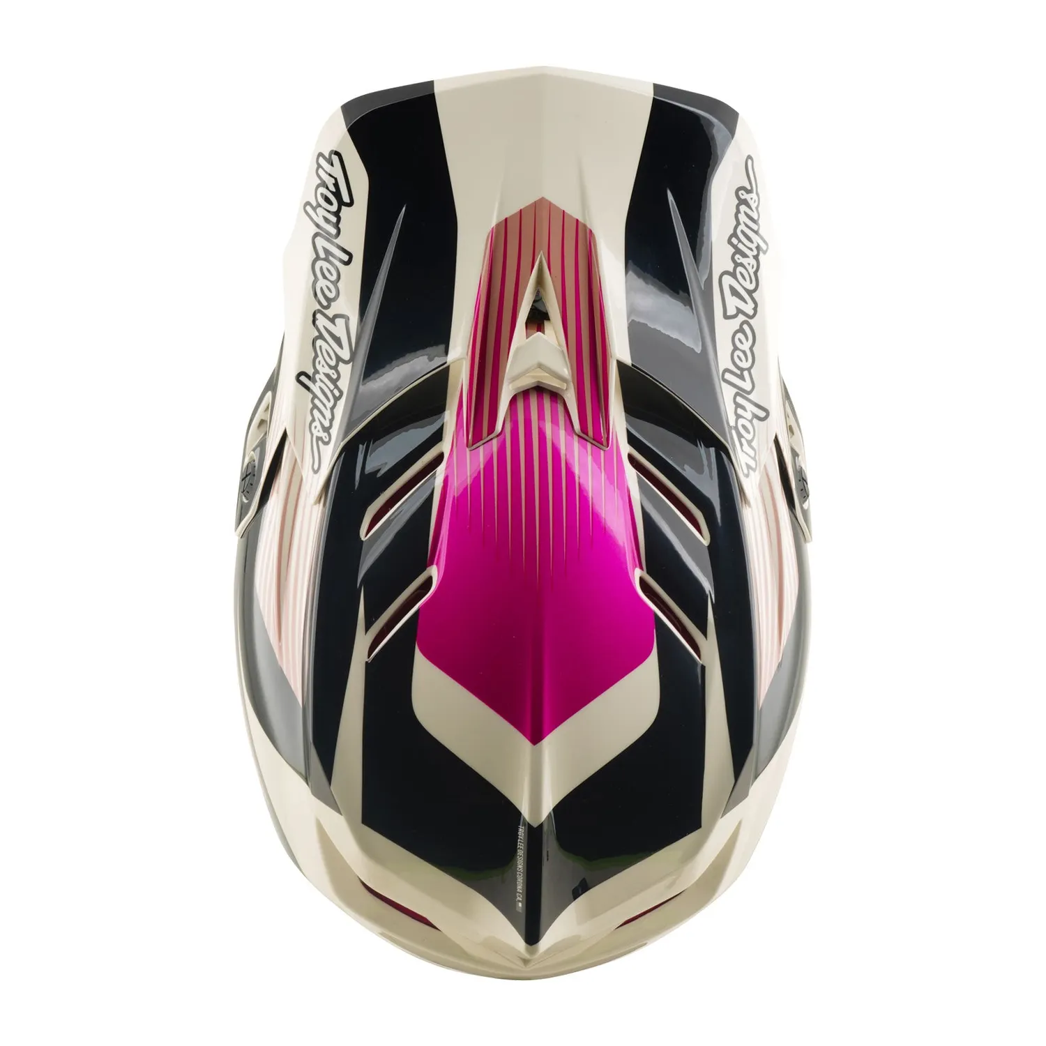 Troy Lee Designs D4 Polyacrylite casco integrale Acid Fuchsia MIPS
