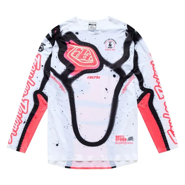 Troy Lee Designs SE Ultra maglia moto White Infra Red