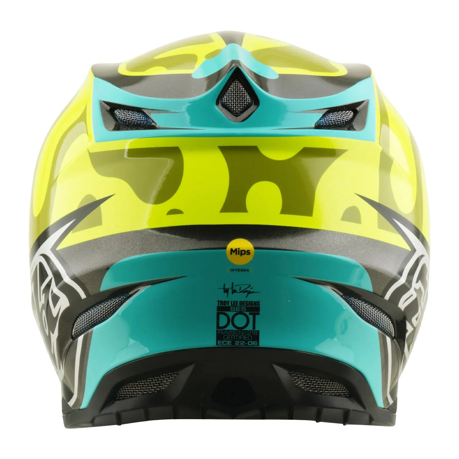 Troy Lee Designs SE5 MIPS casco cross Flo Yellow composito