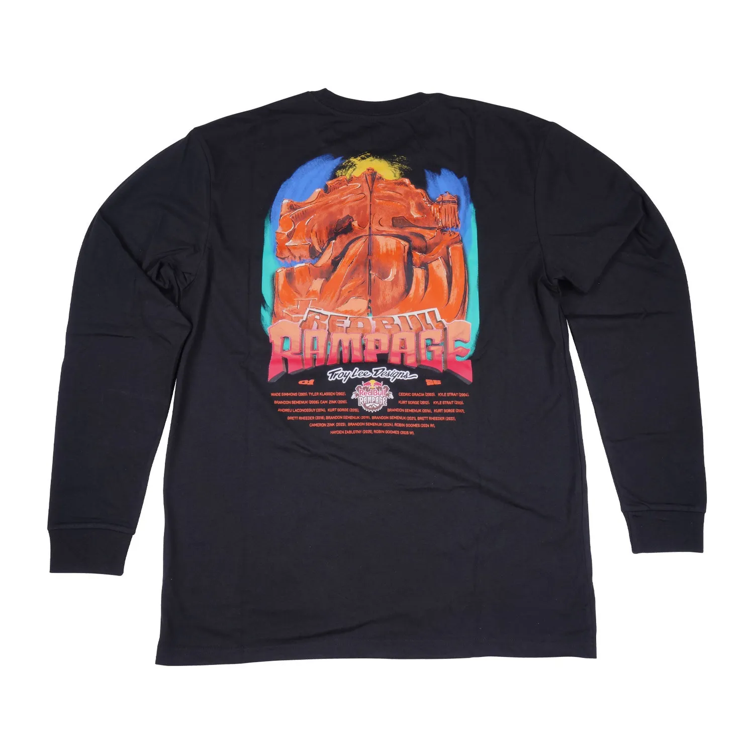 Troy Lee Designs Rampage Dreamland t-shirt manica lunga nera