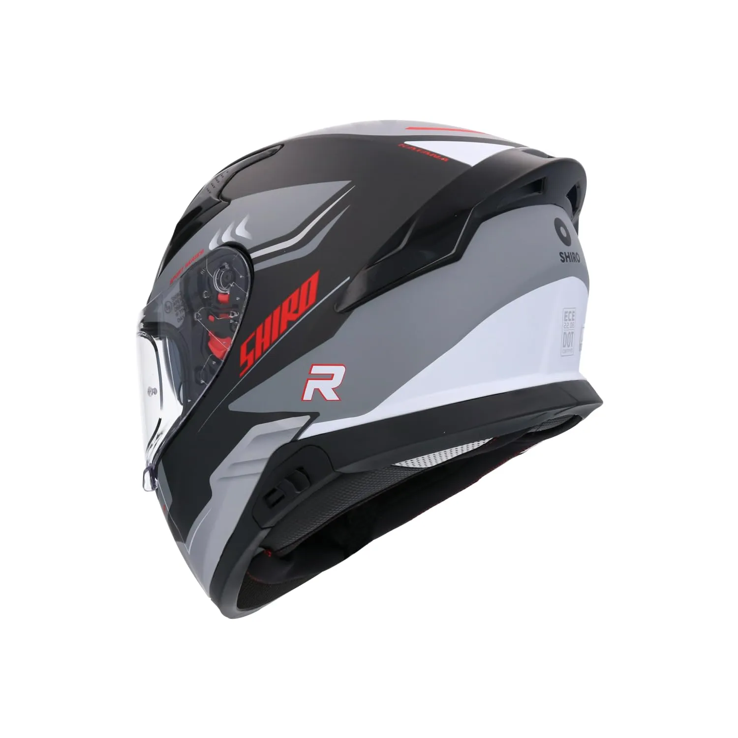 Bi Esse Casco Integrale Carbonio Grigio Verde Visiera Sole