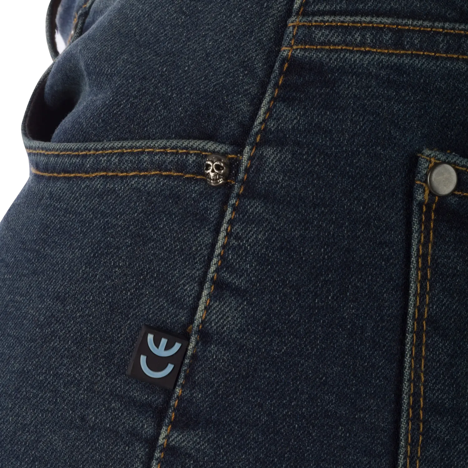 Segura Cosmic Pantaloni Moto Uomo Blu Slim con Protezioni