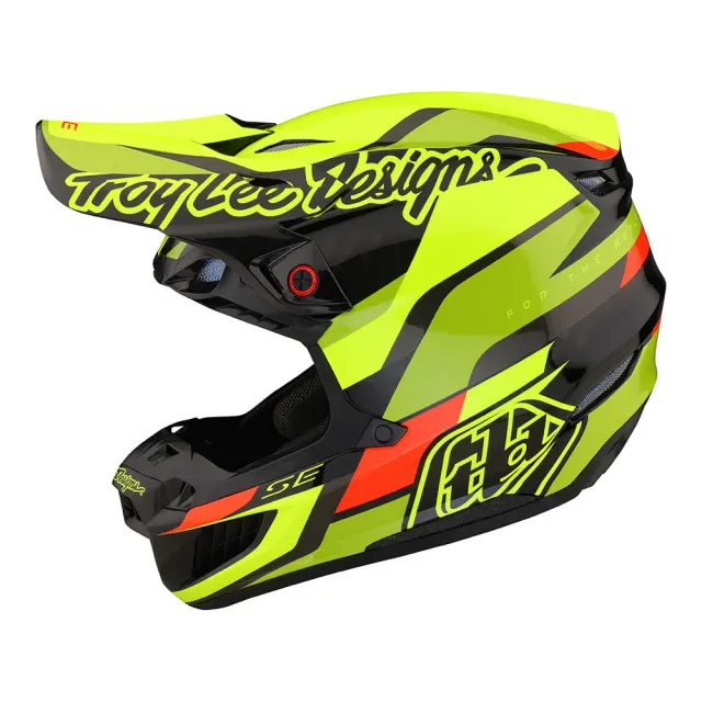 Troy Lee Designs SE5 Carbon W/MIPS Omega casco cross nero giallo