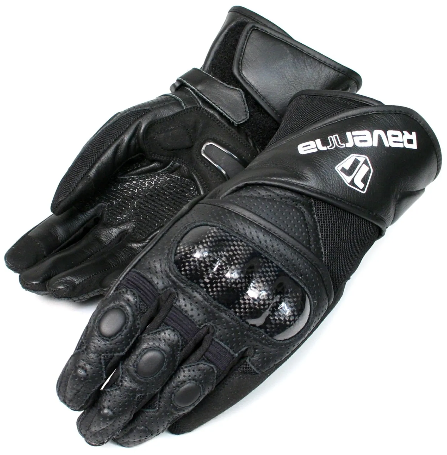 Ravenna Moto SR guanti moto pelle nero carbonio