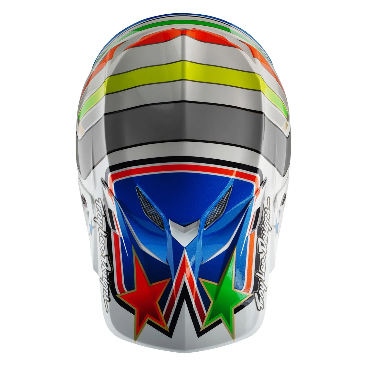 Troy Lee Designs SE5 Composite Rays casco bianco blu MIPS